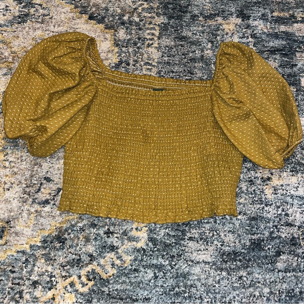 Wild Fable mustard crop top